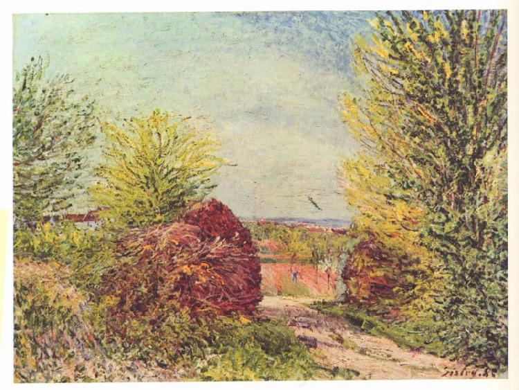 Alfred Sisley Weg in Veneux Nadon im Fruhling